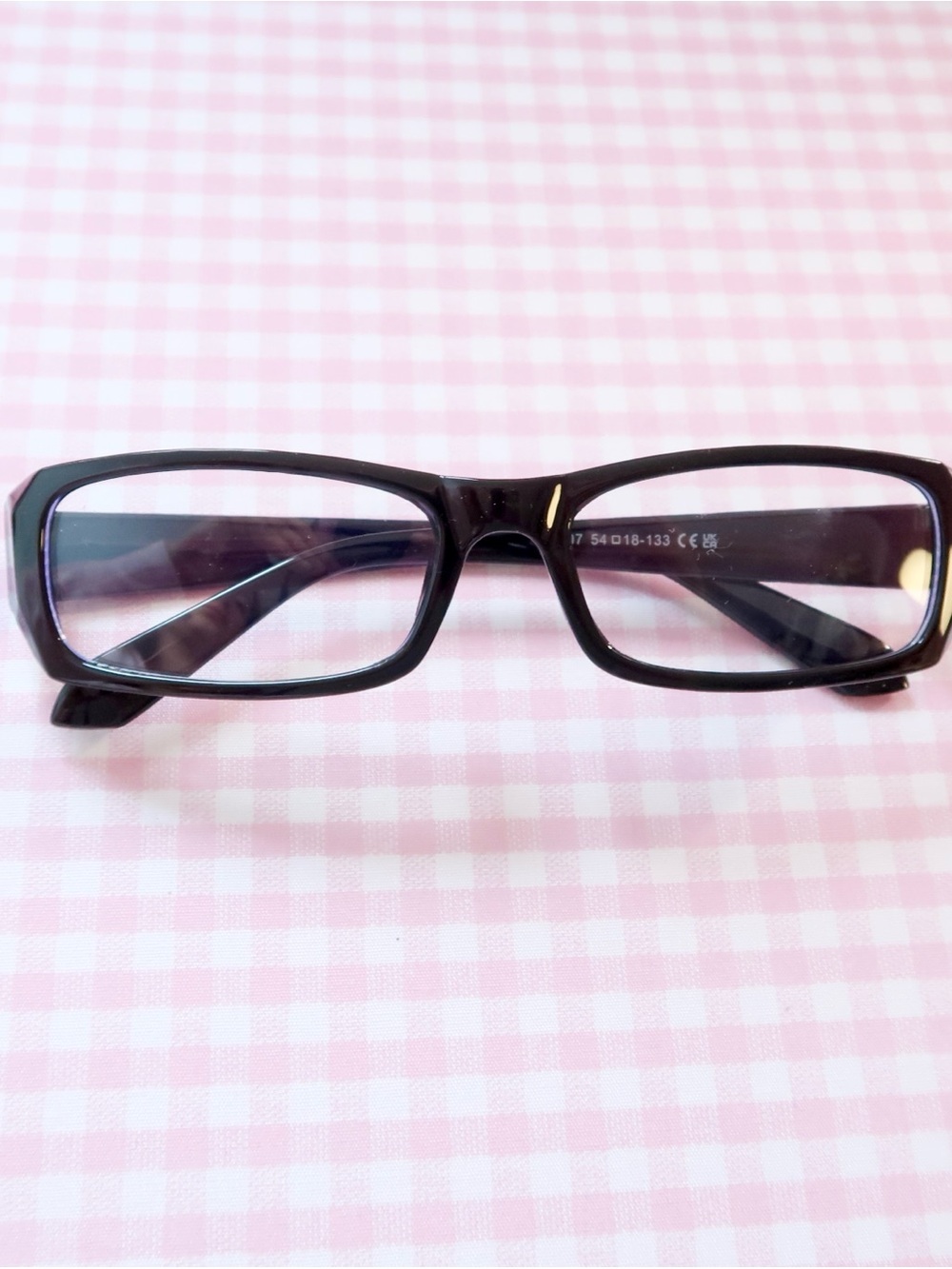 Y2k bayonetta clear glasses